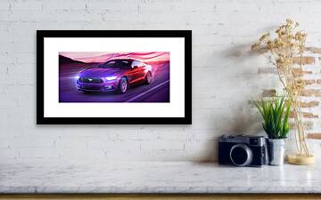 The Great Ford Mustang - Framed Print by Matthias Zegveld