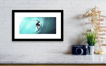 The Surfer - Framed Print by Matthias Zegveld
