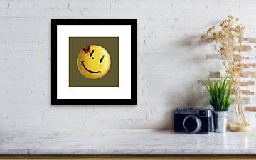Watchmen Smiley Framed Print by Natalia Namaga - Pixels