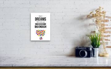 Inspirational Motivational Art Wall quotes poster Metal Print by Lab No 4 -  The Quotography Department - Fine Art America