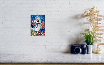 GOGETA BLUE Super Saiyan, an art print by PEA BEAN - INPRNT