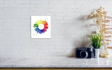 Handmade Color Wheel Poster by Azurhino 