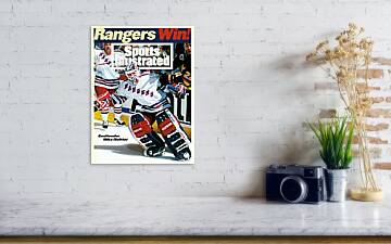 New York Rangers Goalie Mike Richter, 1994 Nhl Stanley Cup Sports  Illustrated Cover Metal Print by Sports Illustrated - Sports Illustrated  Covers