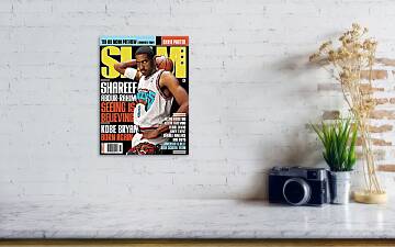 Shareef Abdur-Rahim: Seeing is Believing SLAM Cover Wood Print by Getty  Images - Fine Art America