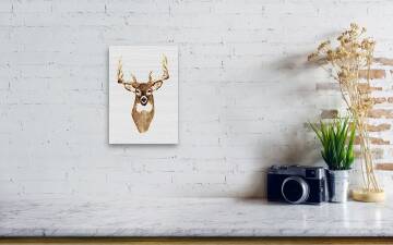 Deer Front View Wood Print By Michael Vigliotti Fine Art, 60% OFF
