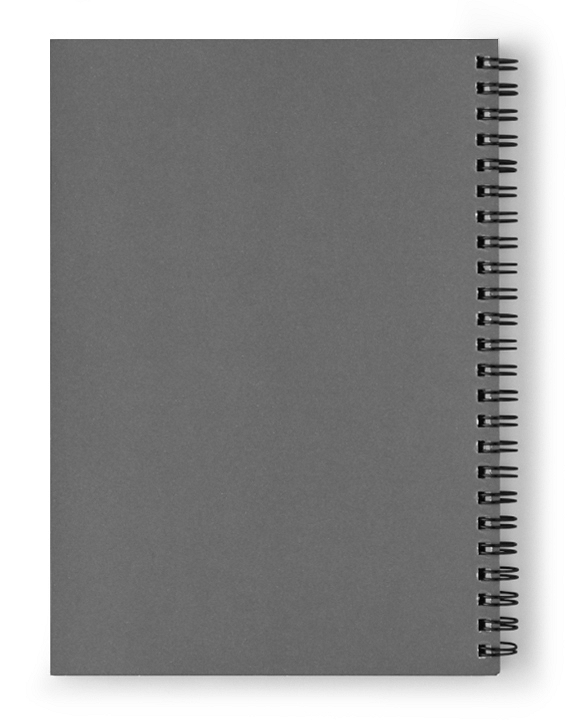 Dove Gray Velvet Medium Spiral Notebook